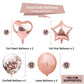 Ballong kit 14-pack metallic och paljett ballong
