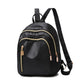 Small black backpack with multiple compartments 