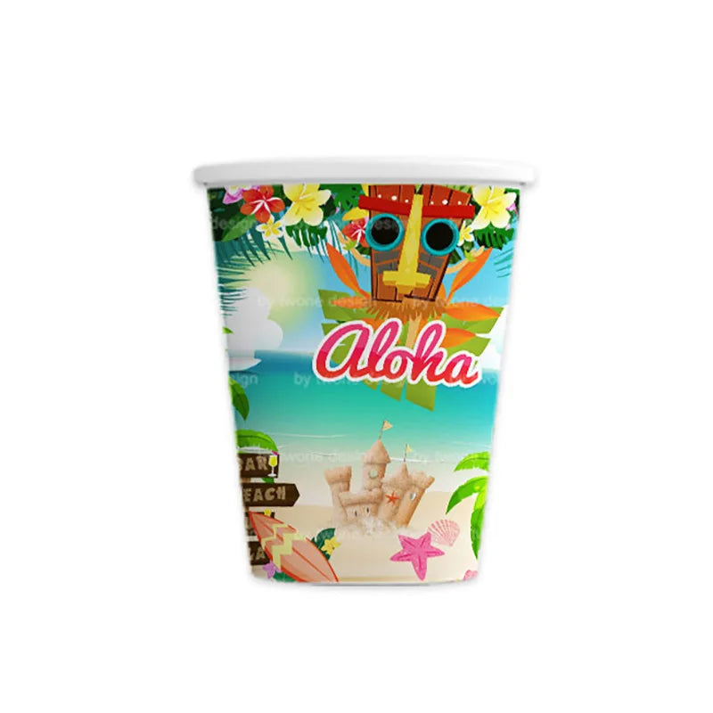 Party dekoration i Hawaii tema