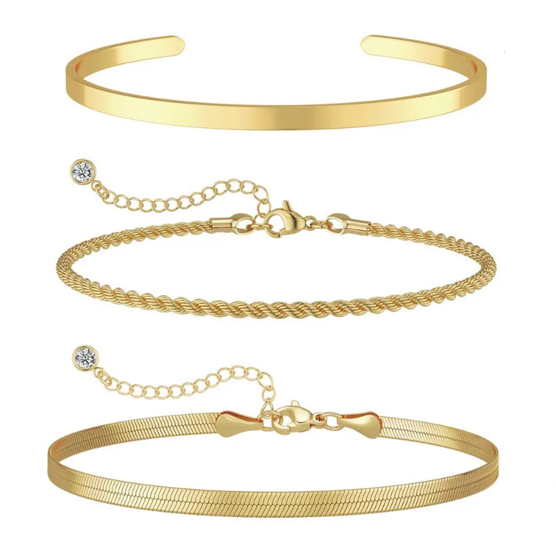 3set armband 14k guld