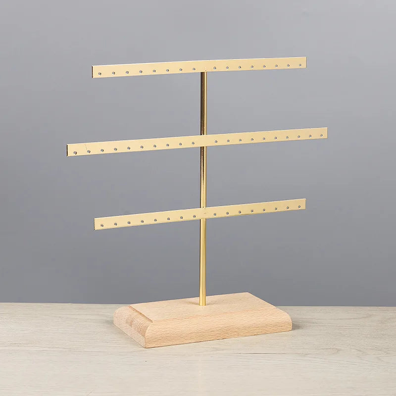 Jewelry stand in metal with 3 tiers earrings
