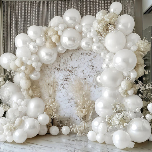 Förpackning med Ballonger pearl vit