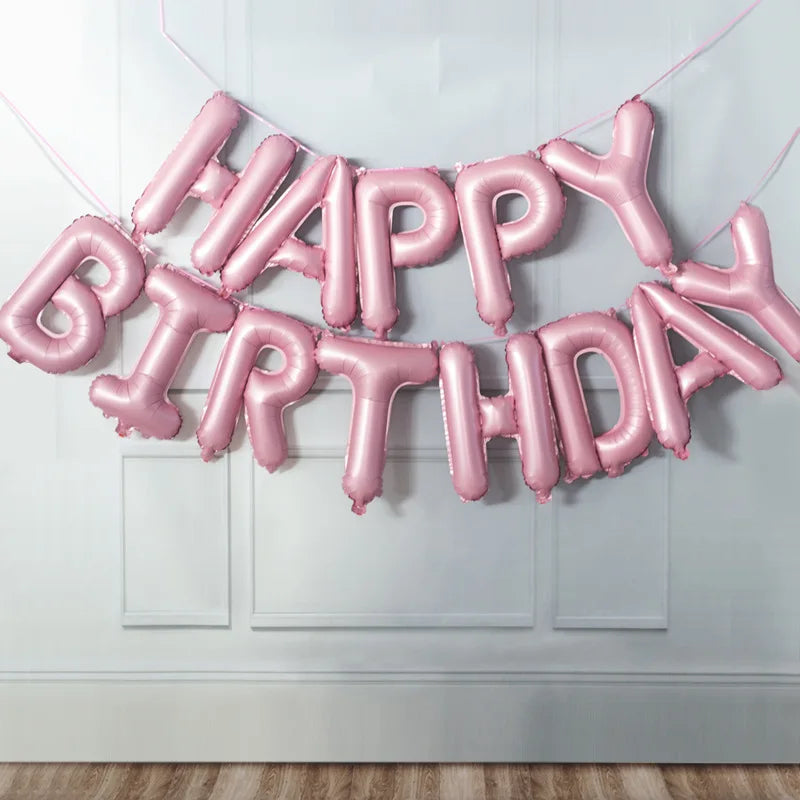 Ballong set med Happy Birthday