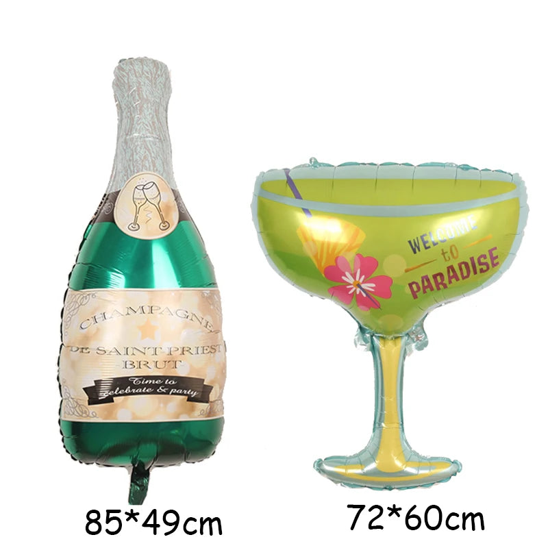 Stora Ballonger champagne flaskor