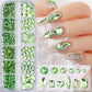 Box with rhinestones of different shapes