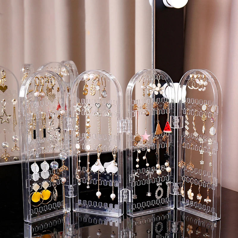 Foldable jewelry stand