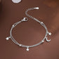 Armband med måne&stjärna berlocker i äkta silver
