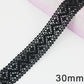 5 Meters black lace ribbon 