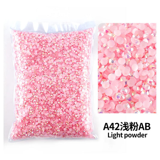 Strass stenar Resin Ljusrosa