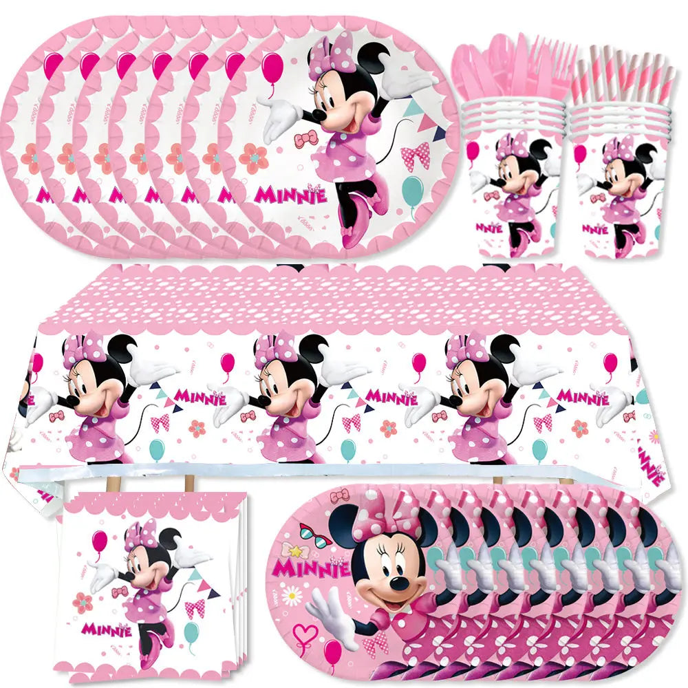 Kalas dekoration med Minnie pigg