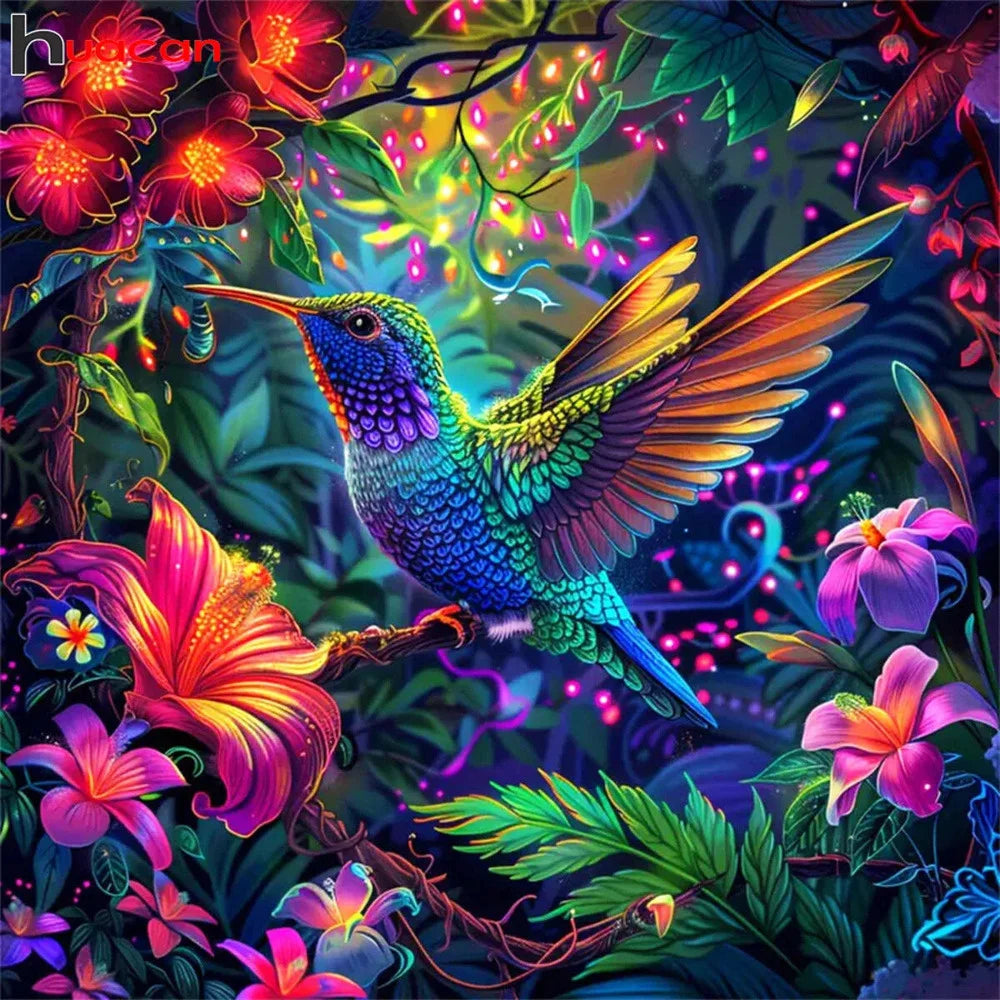 Diamond painting bird