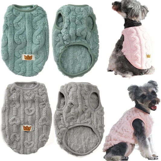 Mönstrad fleece tröja hund