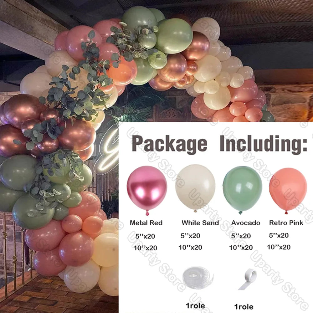 Mixade ballonger på 162st olika färger
