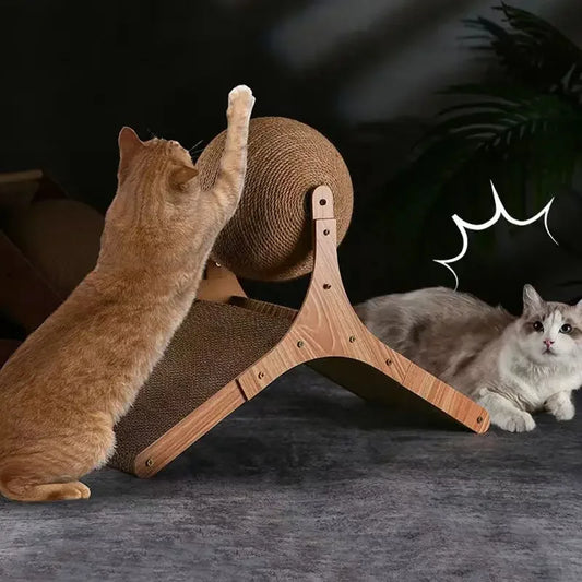Boll leksak för katter att klösa på.