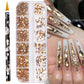 Box with rhinestones of different shapes