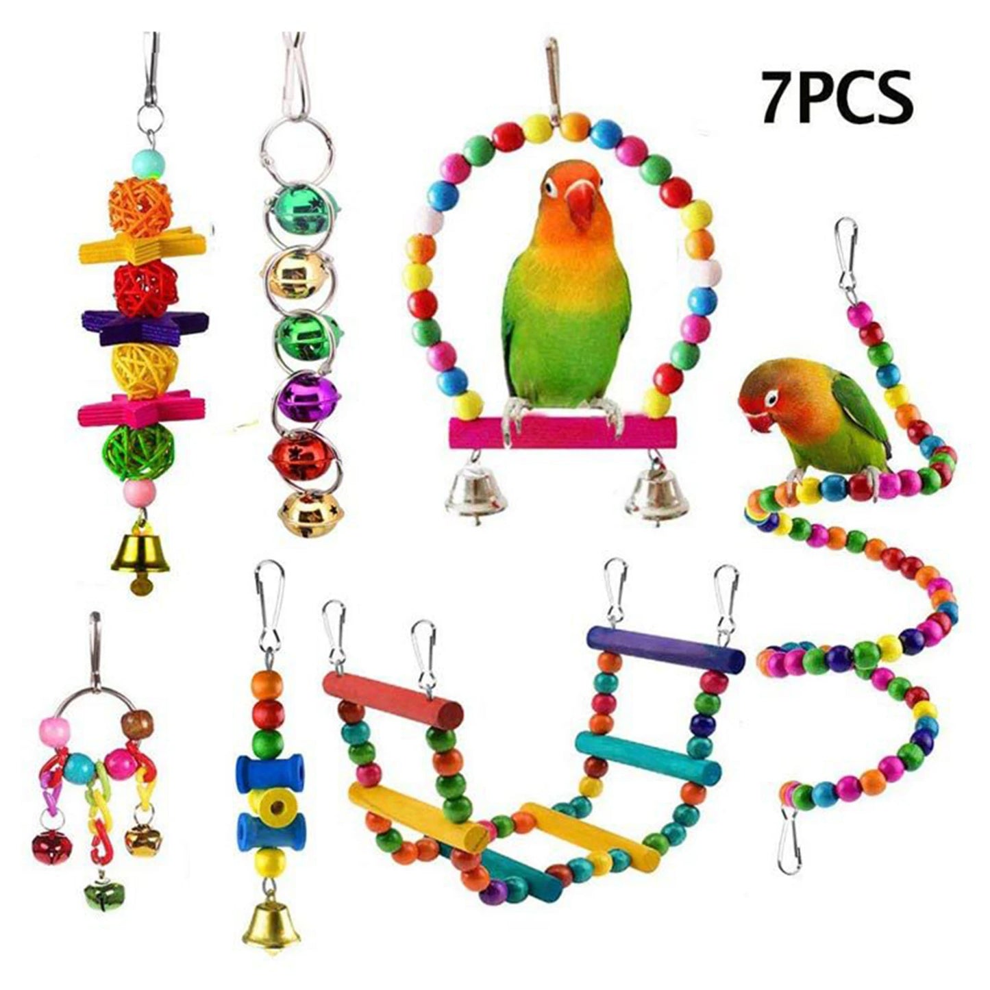16-pack of bird decor/toys