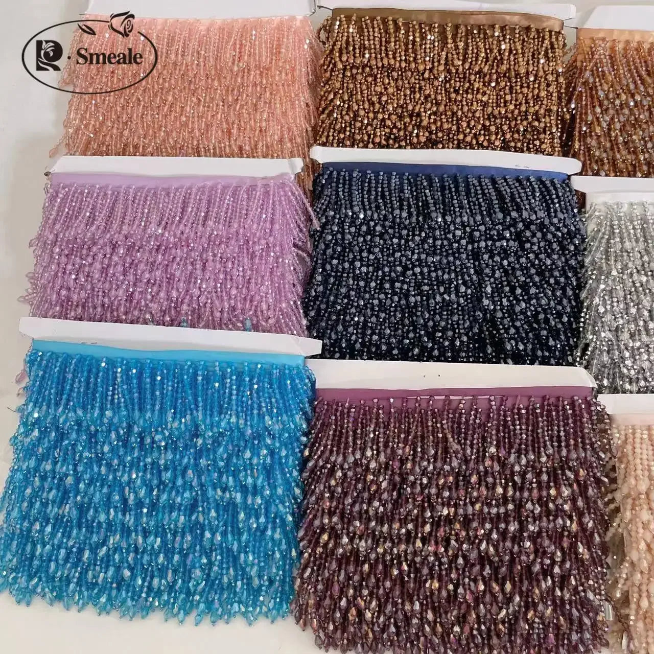 Tassel med pärlor längd 91cm