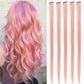 Hair extensions färgade slingor