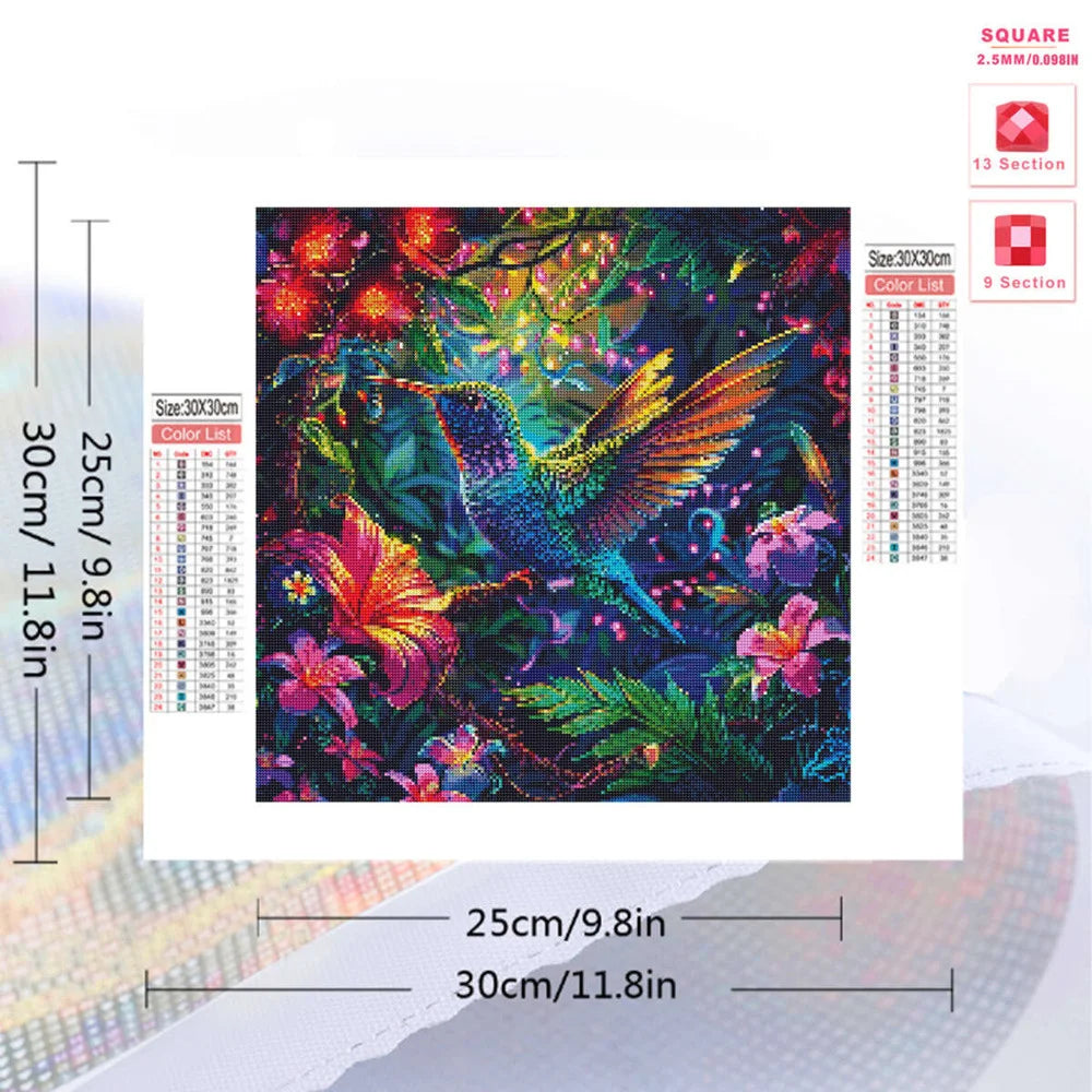 Diamond painting bird