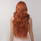 Wig with long hair bangs and big curls