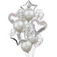 Ballong kit 14-pack metallic och paljett ballong