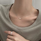 sterling silver necklace with pearl