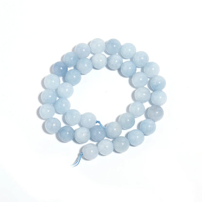 Natural Aquamarine ädelsten pärlor
