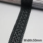 5 Meters black lace ribbon 