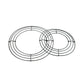 Metal rings for making wreaths