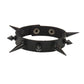goth punk armband svart läder med nitar i olika motiv