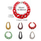 Fashion halsband grov bred akryl kedja