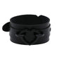 goth punk armband svart läder med nitar i olika motiv