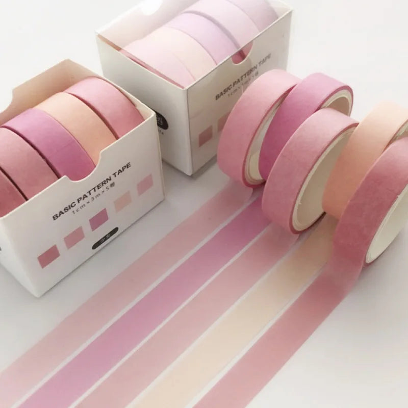 5-pack mönstrad scrapbooking tejp