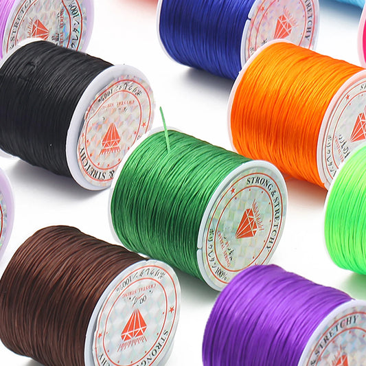Crystal line elastisk tråd 46M i olika färger