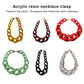 Fashion halsband grov bred akryl kedja