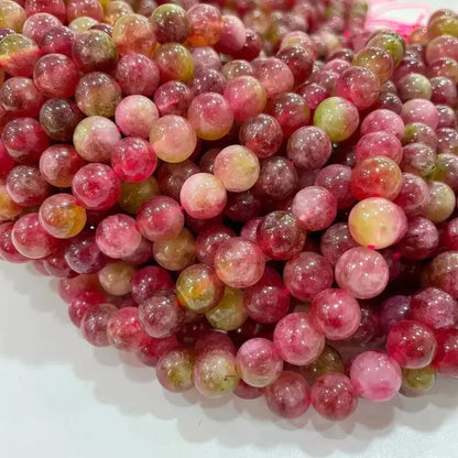 Vattenmelon Tourmoline ädelsten pärlor
