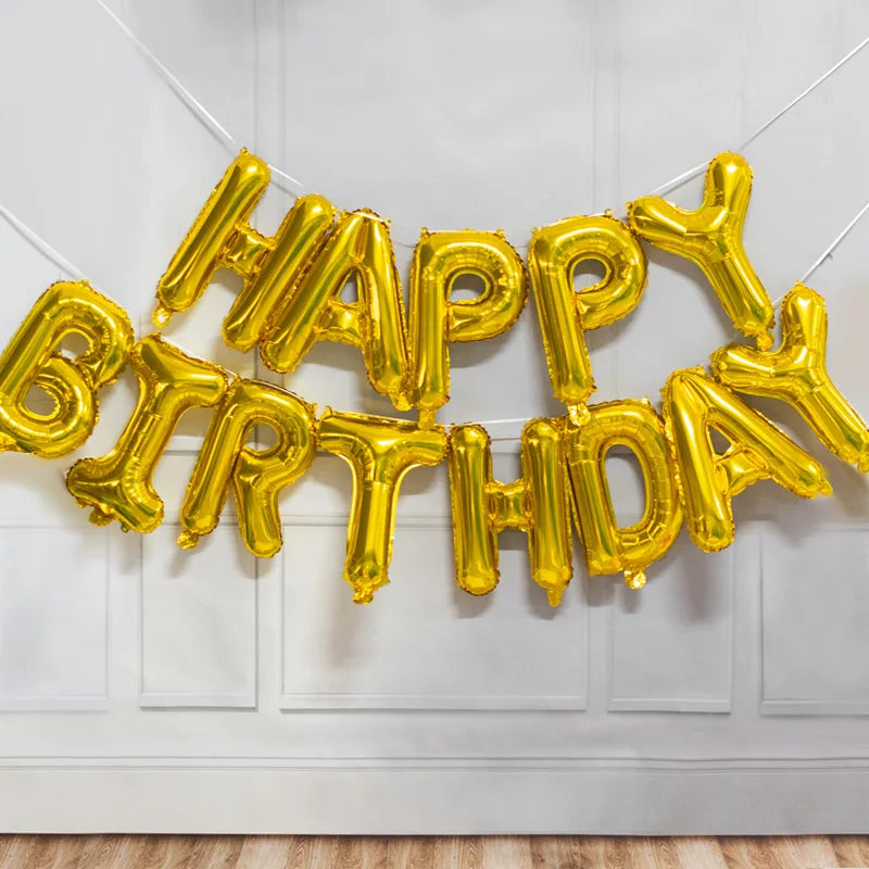 Ballong set med Happy Birthday