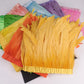 10 meters rooster feathers on ribbon