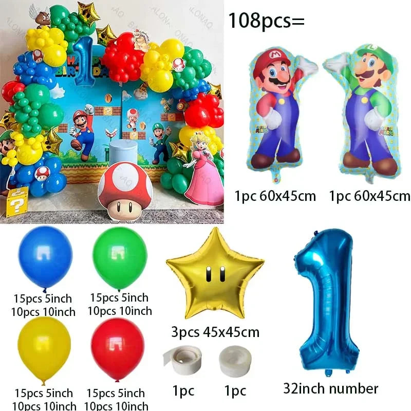 Super Mario paket ballonger 106st