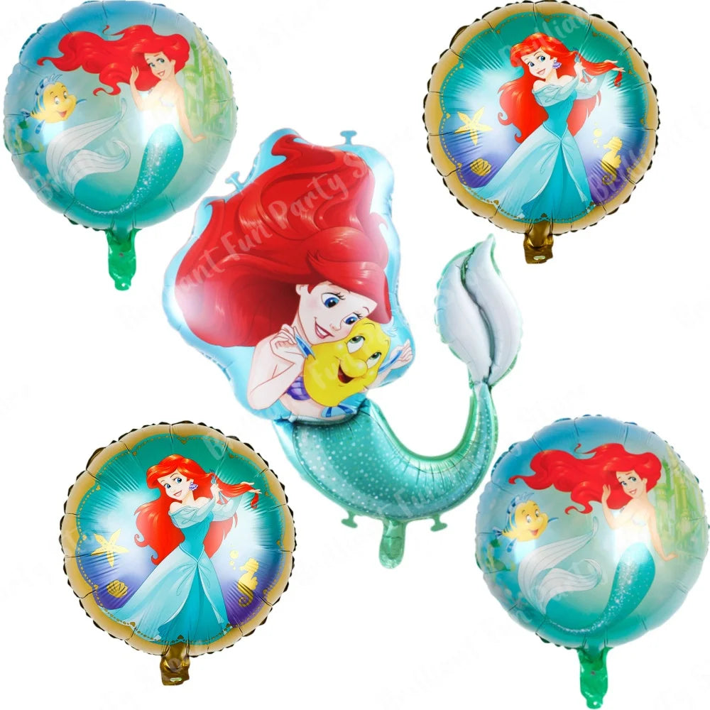 5st Ballong set Lilla sjöjungfru