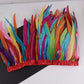 10 meters rooster feathers on ribbon