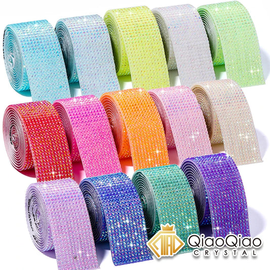 Strass tejp jelly Resin olika färger