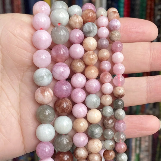 Natural color jade pärlor
