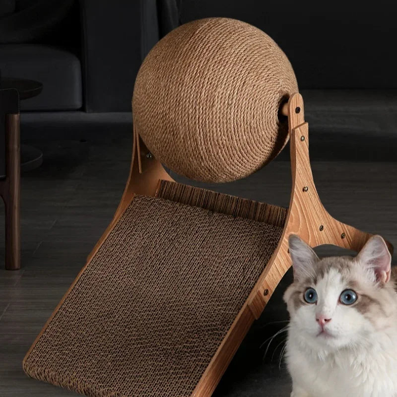 Boll leksak för katter att klösa på.