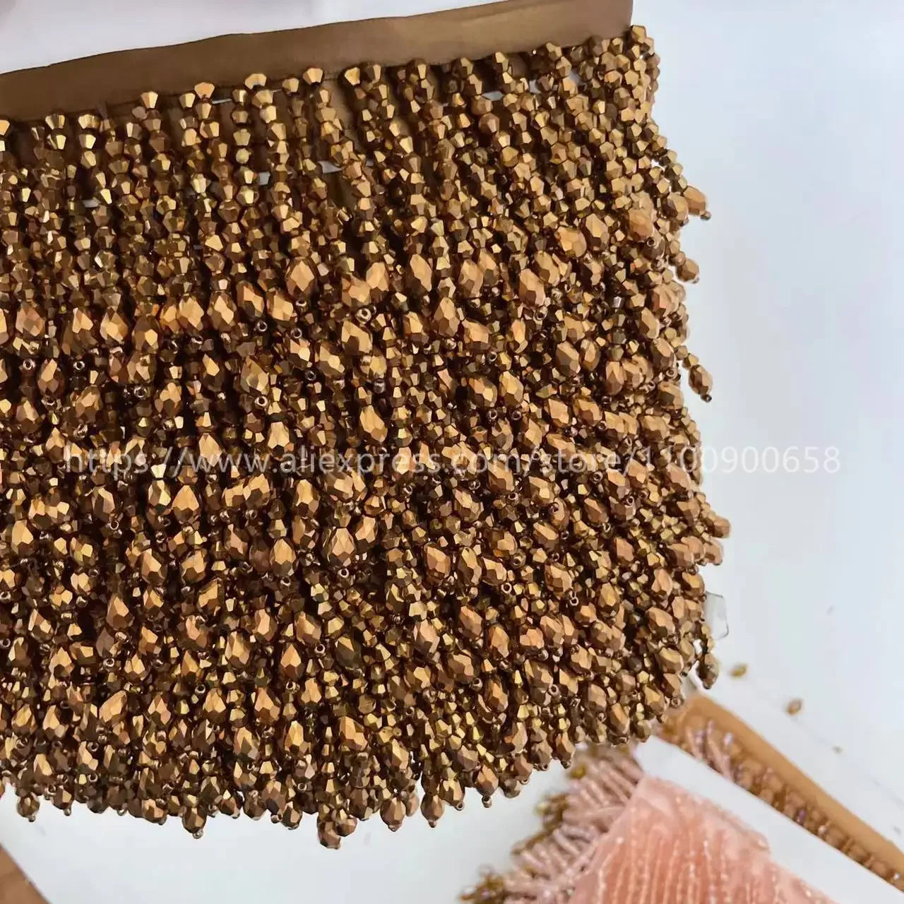 Tassel med pärlor längd 91cm