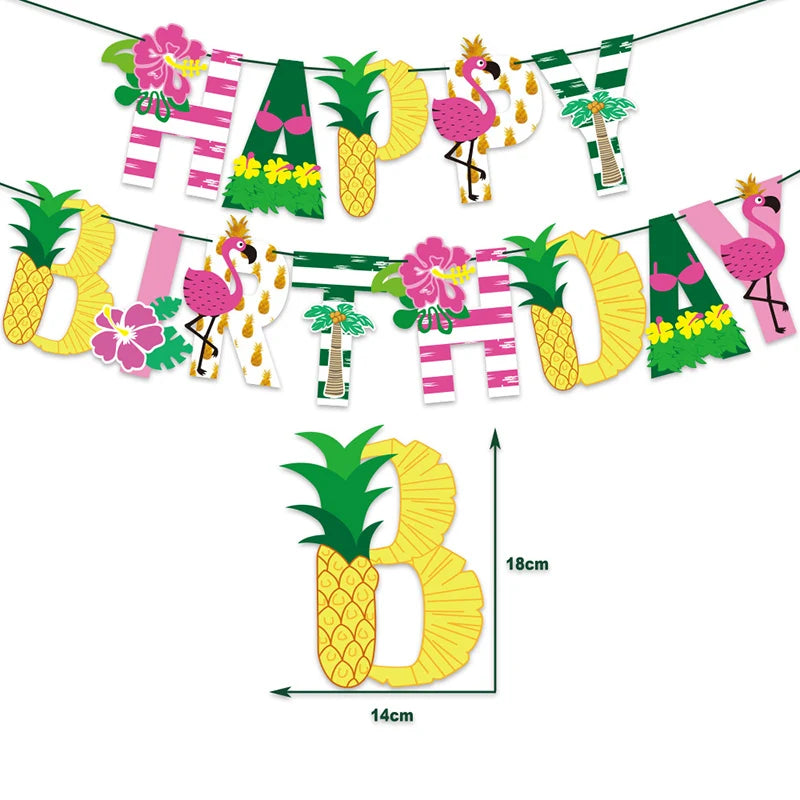 Party dekoration i Hawaii tema