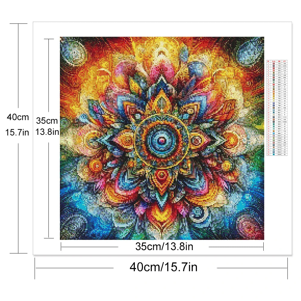 Diamant målning Mandala mönster