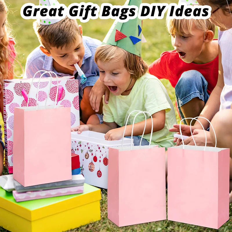 12-pack presentpåsar Rosa