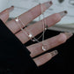 Armband med måne&stjärna berlocker i äkta silver