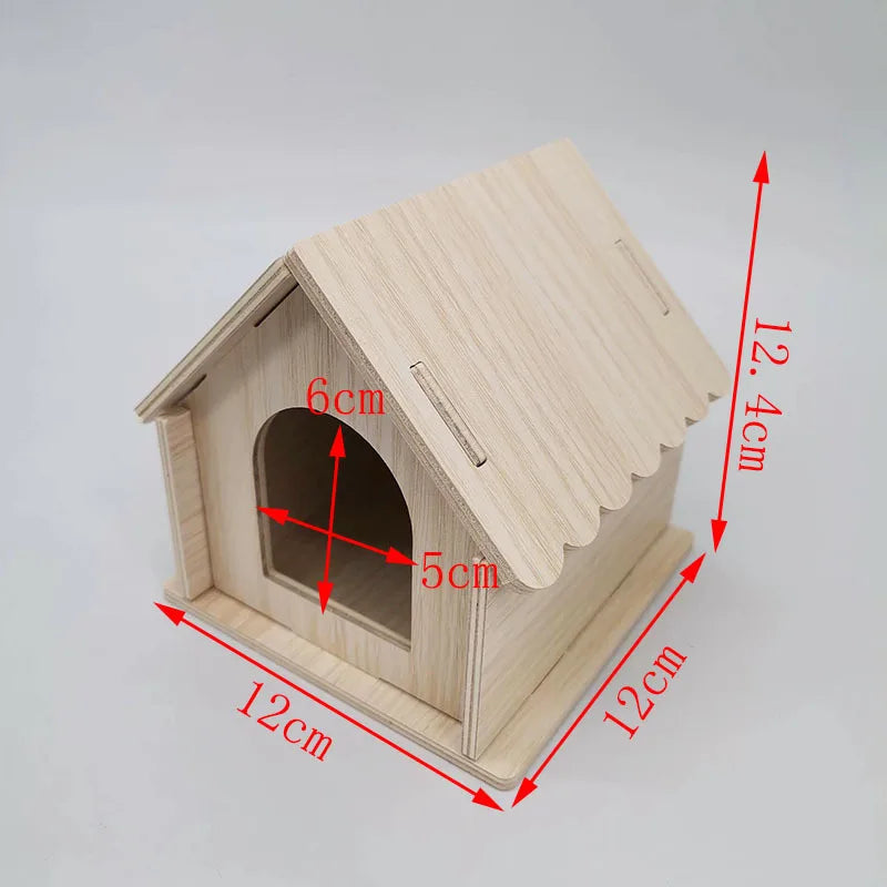 Olika trä hus för din hamster